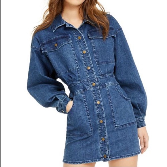 NEW * Free People * Indigo Bo Dress - Picture 5 of 7